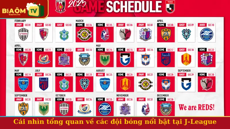 Cái nhìn tổng quan về các đội bóng nổi bật tại J-League