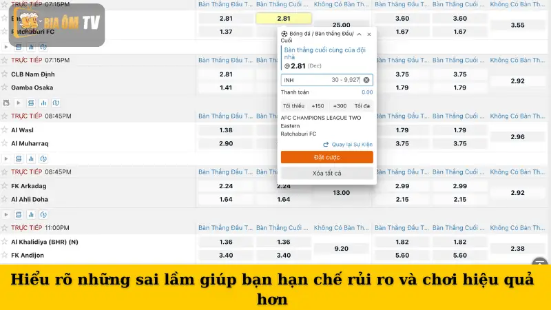 Hiểu rõ những sai lầm giúp bạn hạn chế rủi ro và chơi hiệu quả hơn